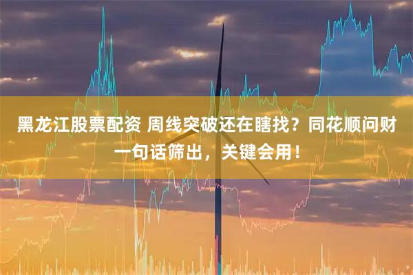 黑龙江股票配资 周线突破还在瞎找？同花顺问财一句话筛出，关键会用！